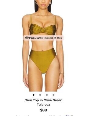 Tularosa Olive-Green High-Rise Two-Piece